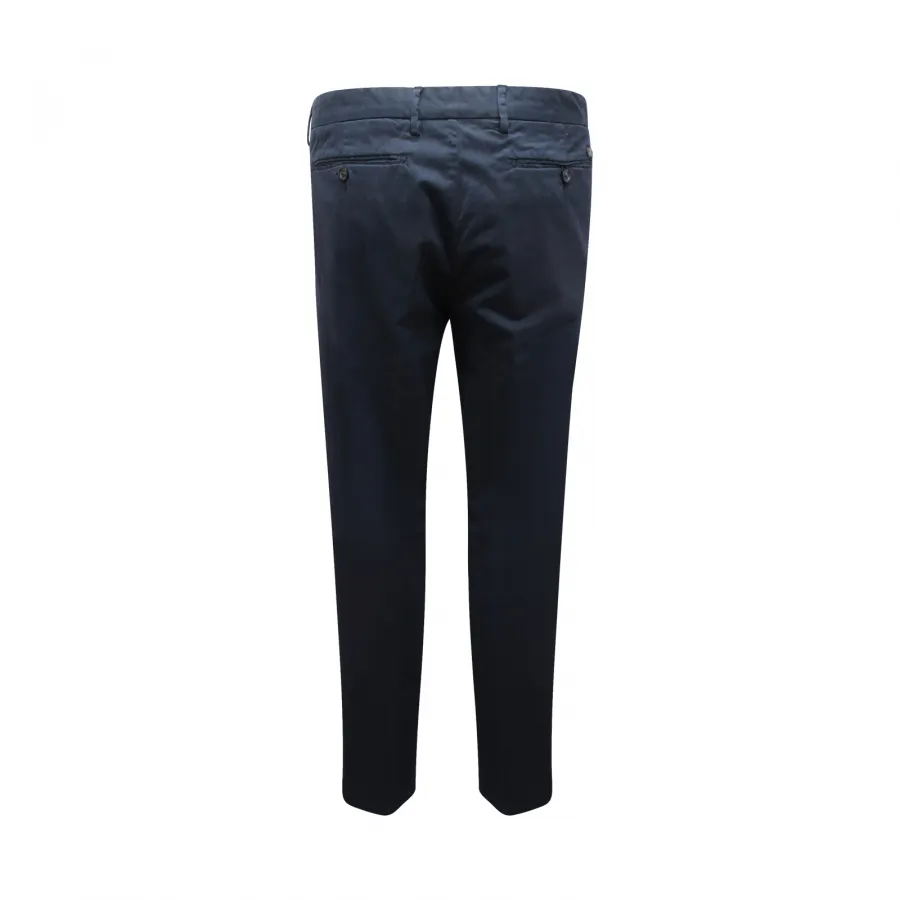 1437AV PANTALONE UOMO HENRY COTTON'S SLIM MAN TROUSERS BLUE