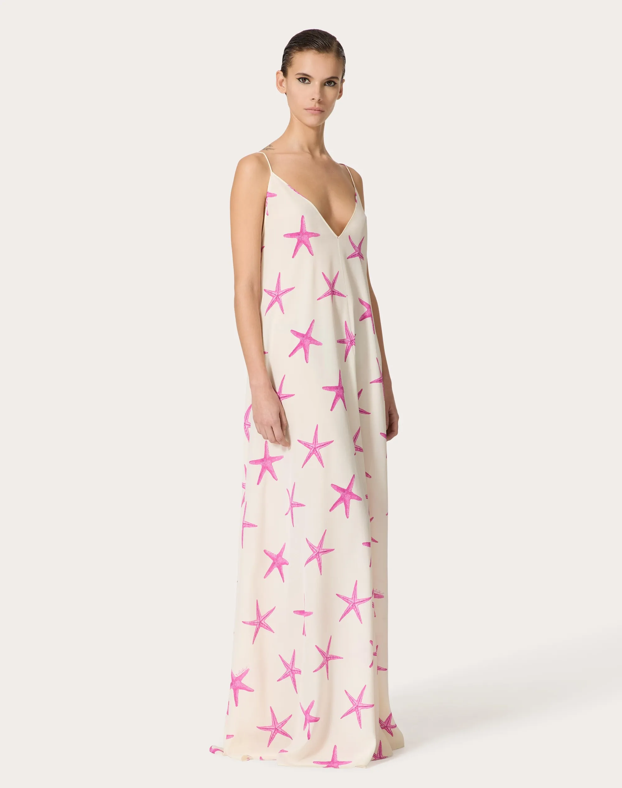 ABITO DA SERA IN CREPE DE CHINE STARFISH