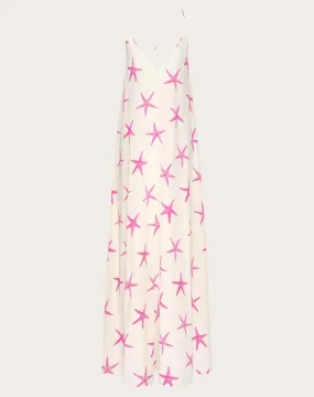 ABITO DA SERA IN CREPE DE CHINE STARFISH