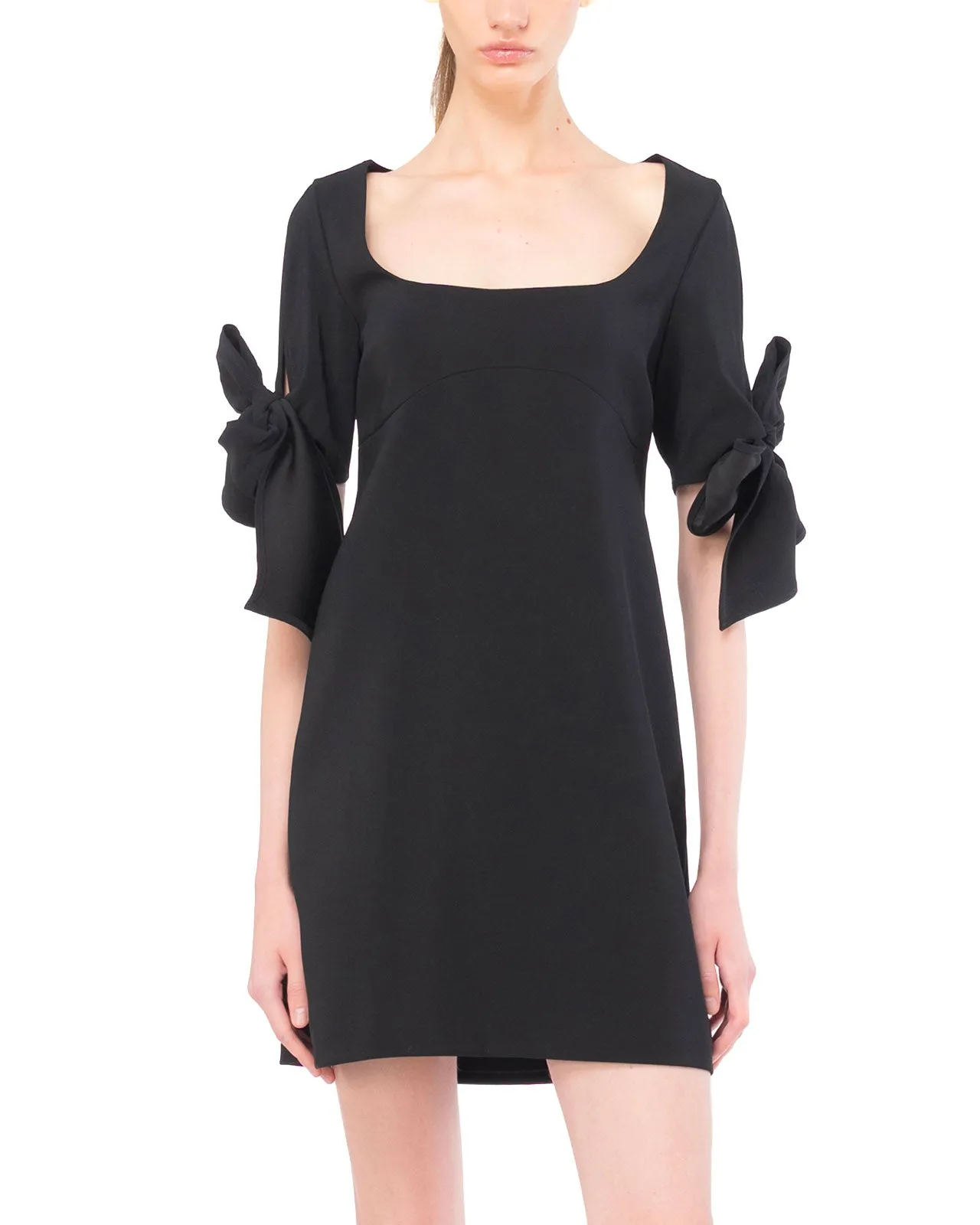 Abito Verdicchio crepe stretch nero