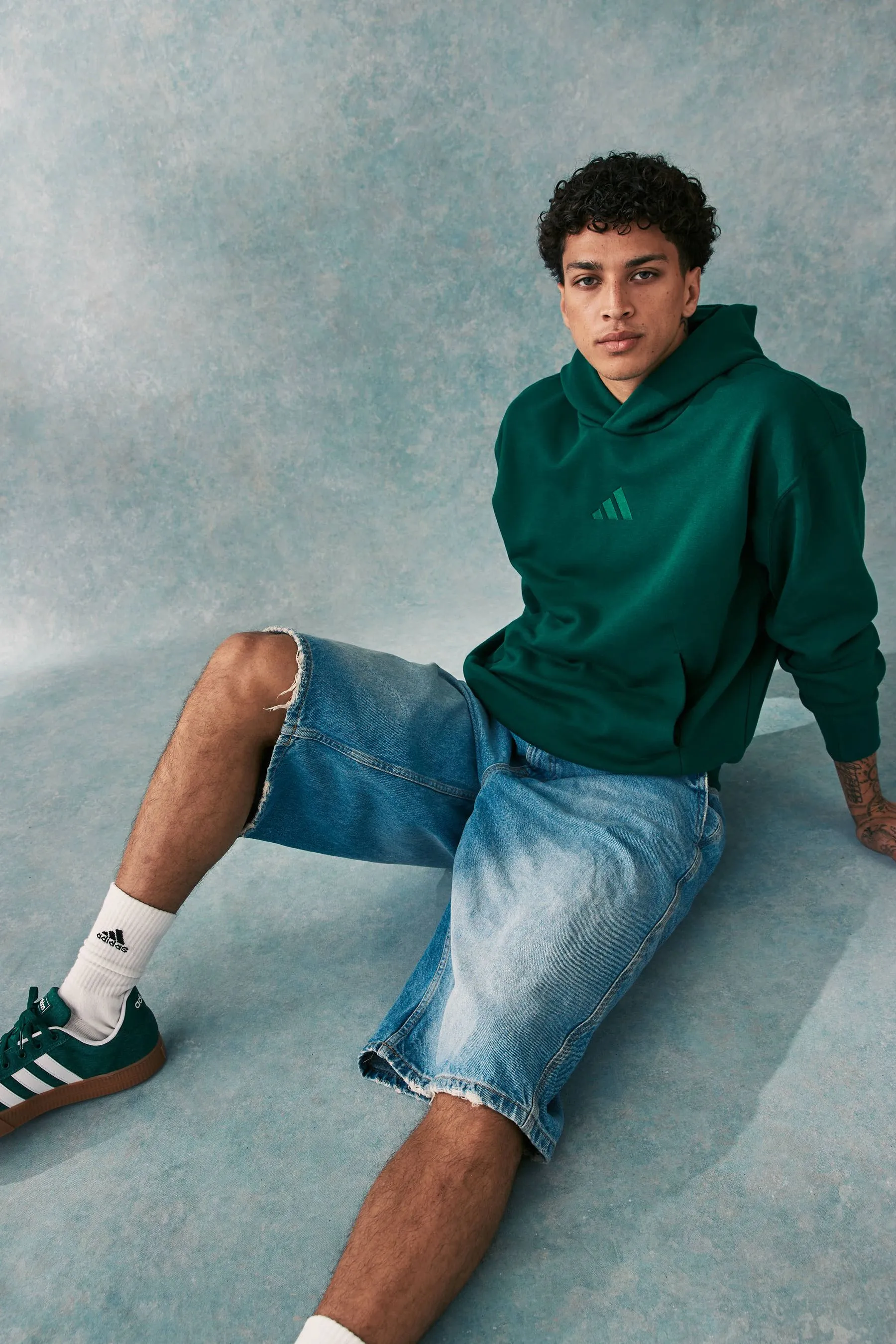 adidas - ALL S CAMMELLO - Felpa con cappuccio    