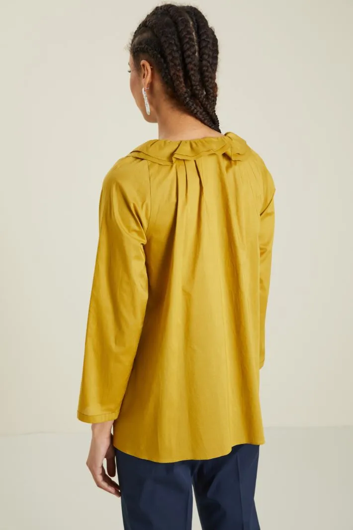 Blusa in voile di cotone