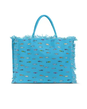 Borsa shopping Daisy Alice turchese