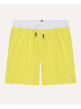 Boxer da mare bambino Boss con elastico a contrasto