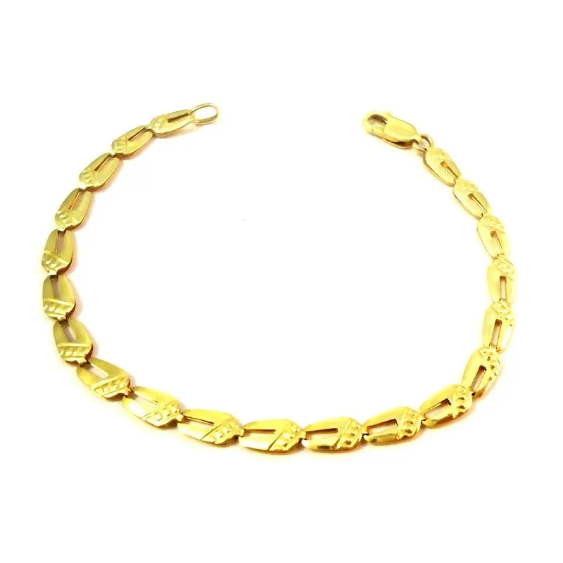 BRACCIALE UNISEX IN ORO GIALLO 18 KT