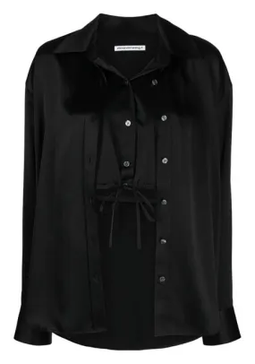 Camicia a strati in nero - donna