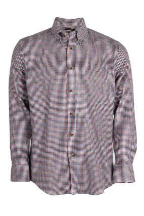 Camicia da uomo in flanella fantasia quadretti