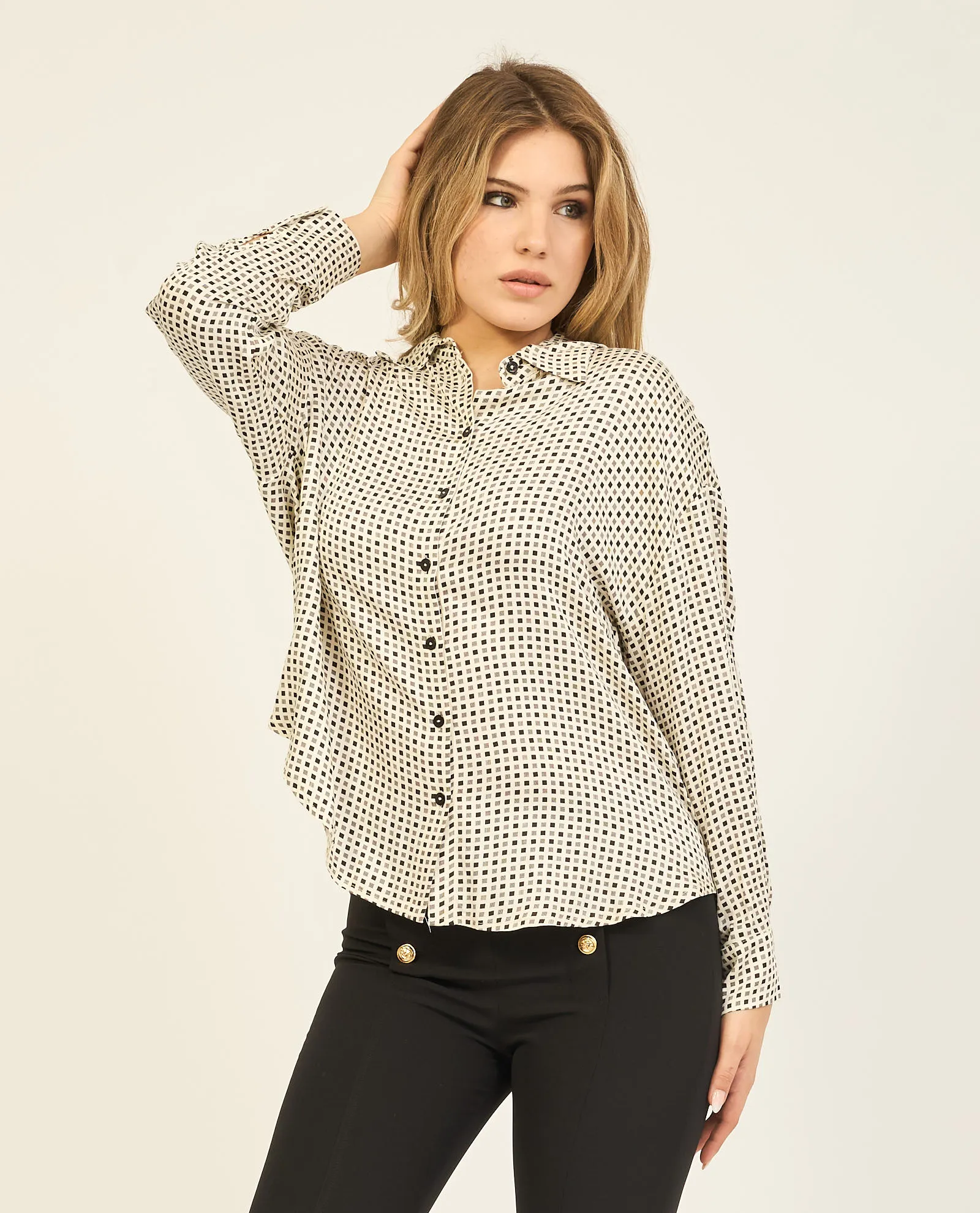 Camicia donna Yes Zee a maniche lunghe in viscosa