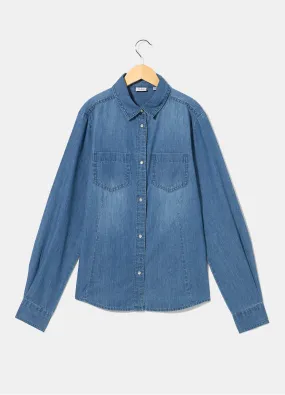 Camicia in chambray ragazza