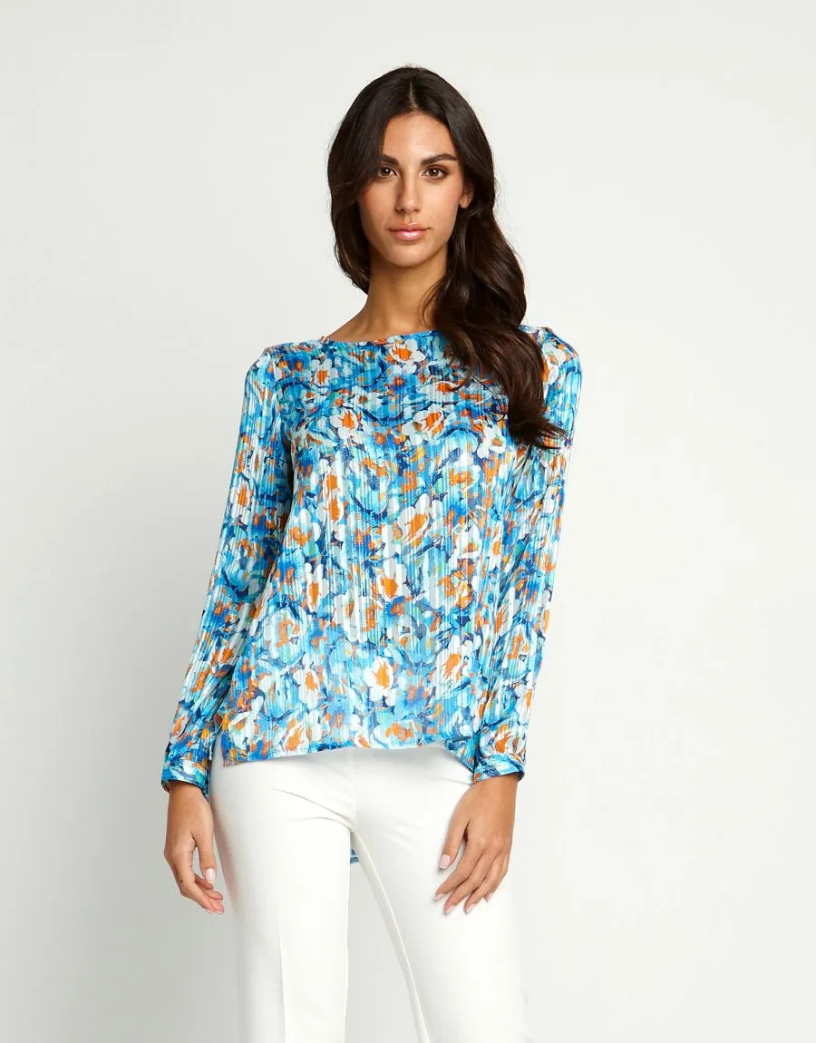 Camicia in georgette fantasia