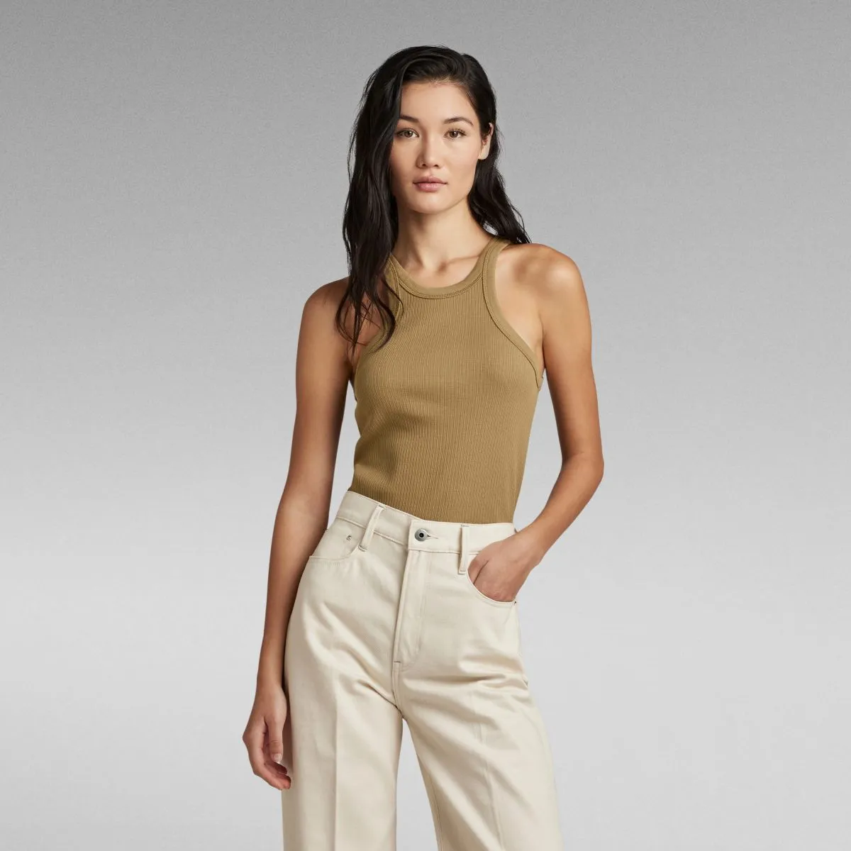 CANOTTE Donna G-STAR D22768 B289 TANK B444 SAFARI