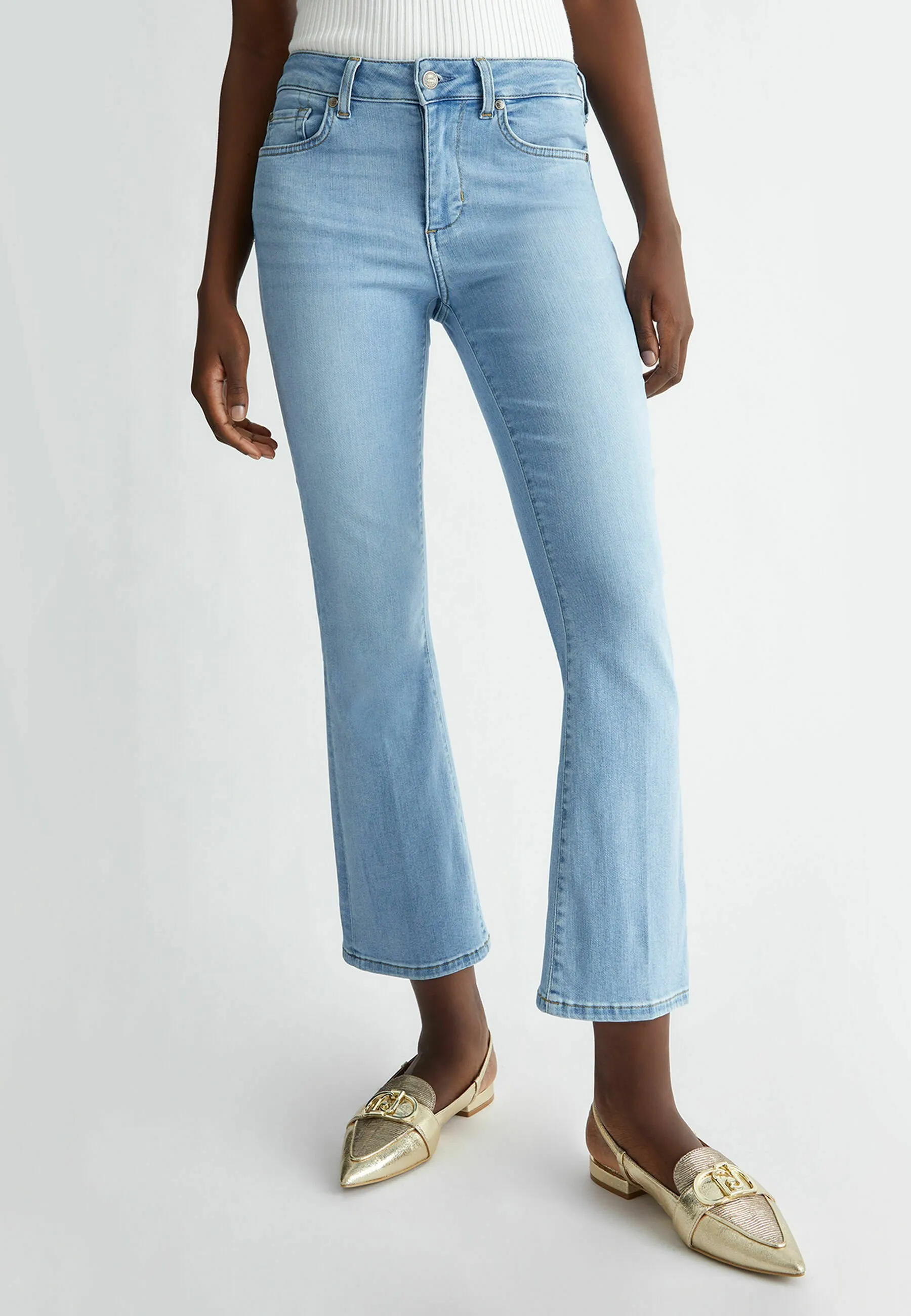 CROPPED - Jeans a zampa