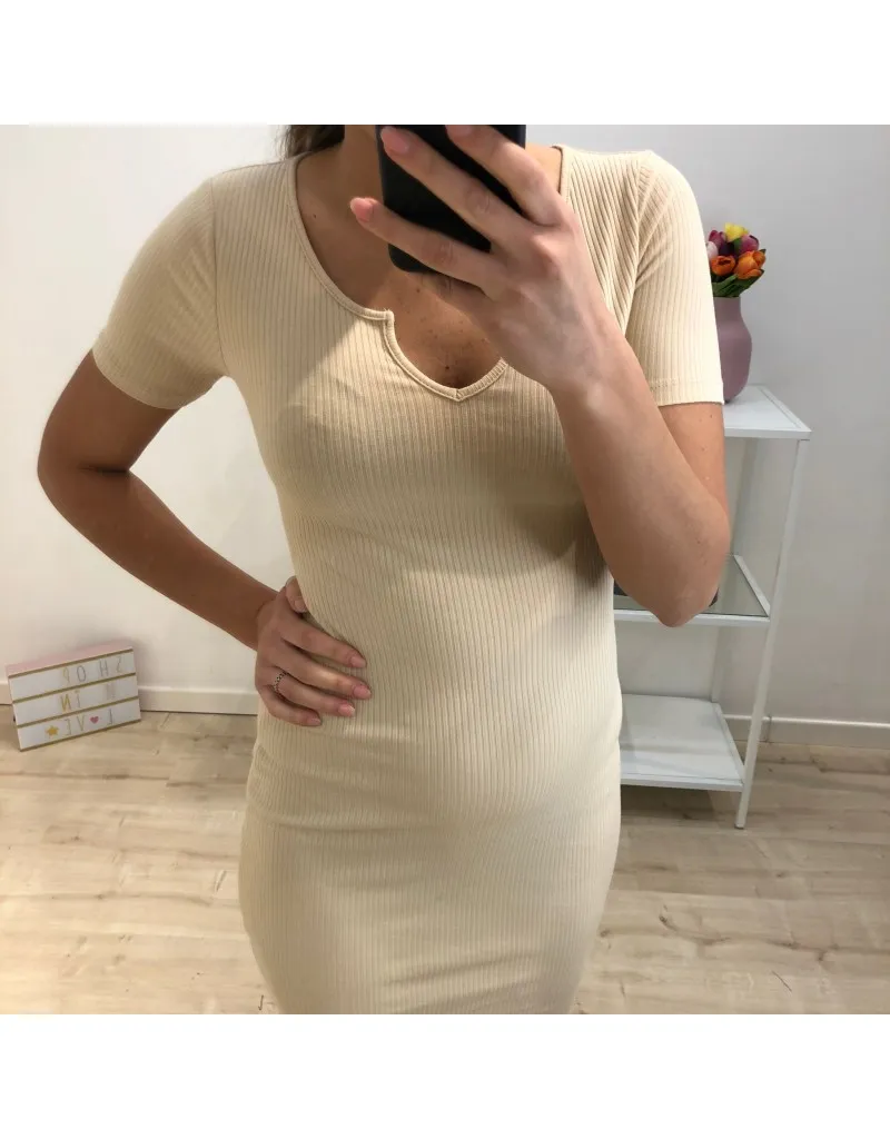 DRESS COSTINE BEIGE