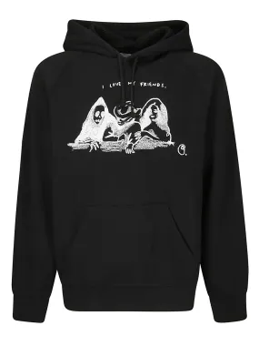 felpa con stampa - Hooded Pepe Friends Sweat