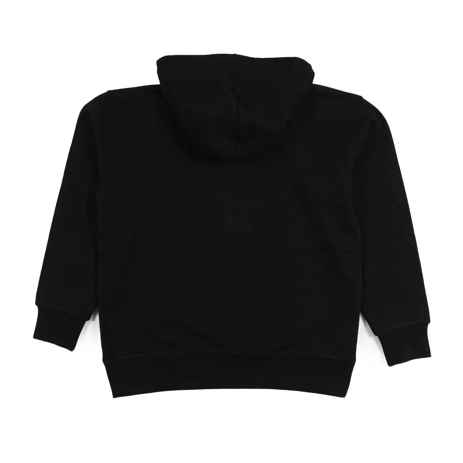 Felpa Hoodie D2 Nera Con Stampa Rossa E Gialla