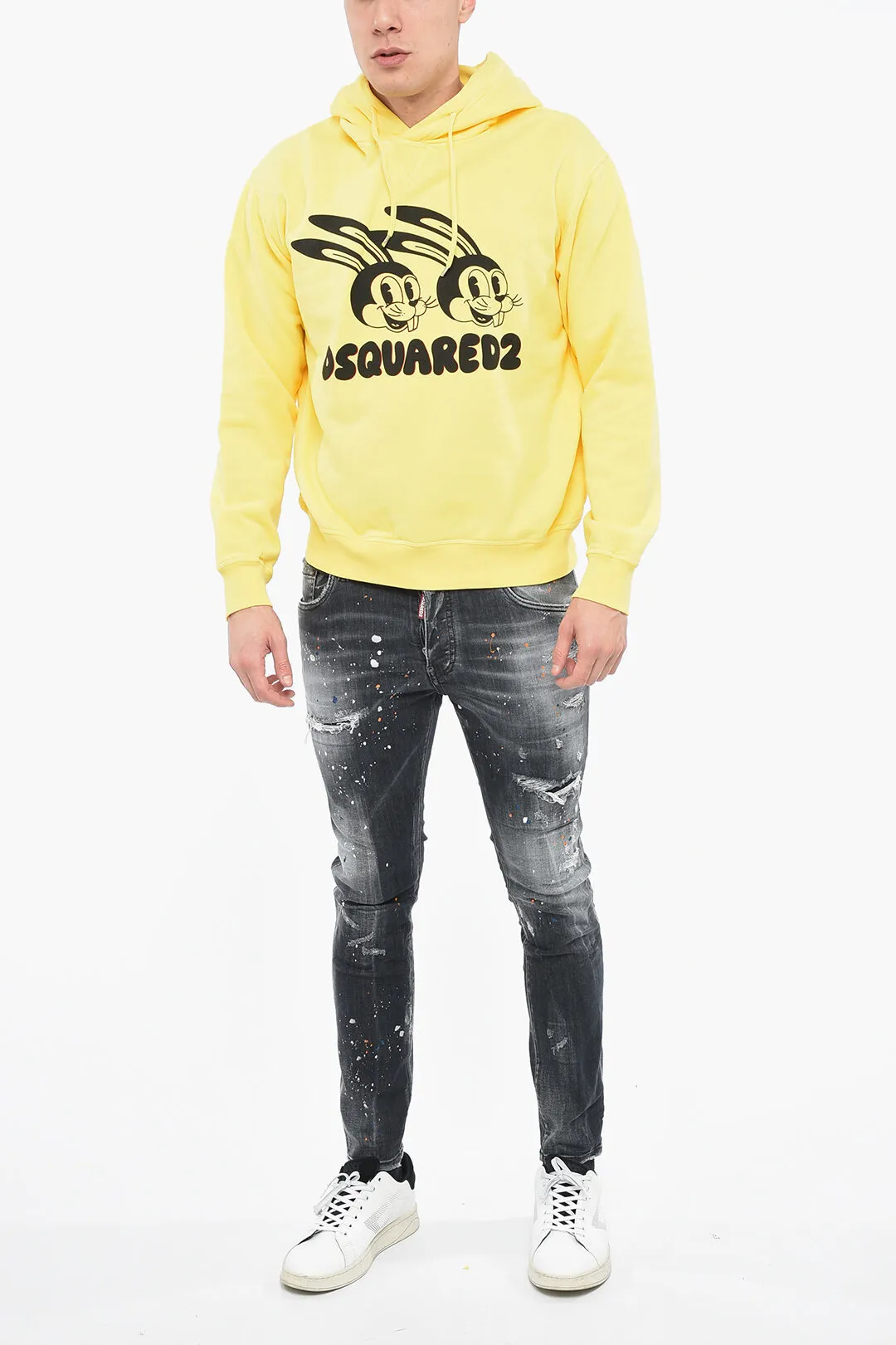 Felpa Hoodie LUNAR N.Y. con Stampa