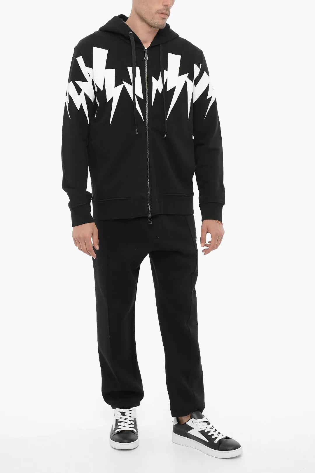 Felpa Hooie JUMBLED Slim Fit con Stampa