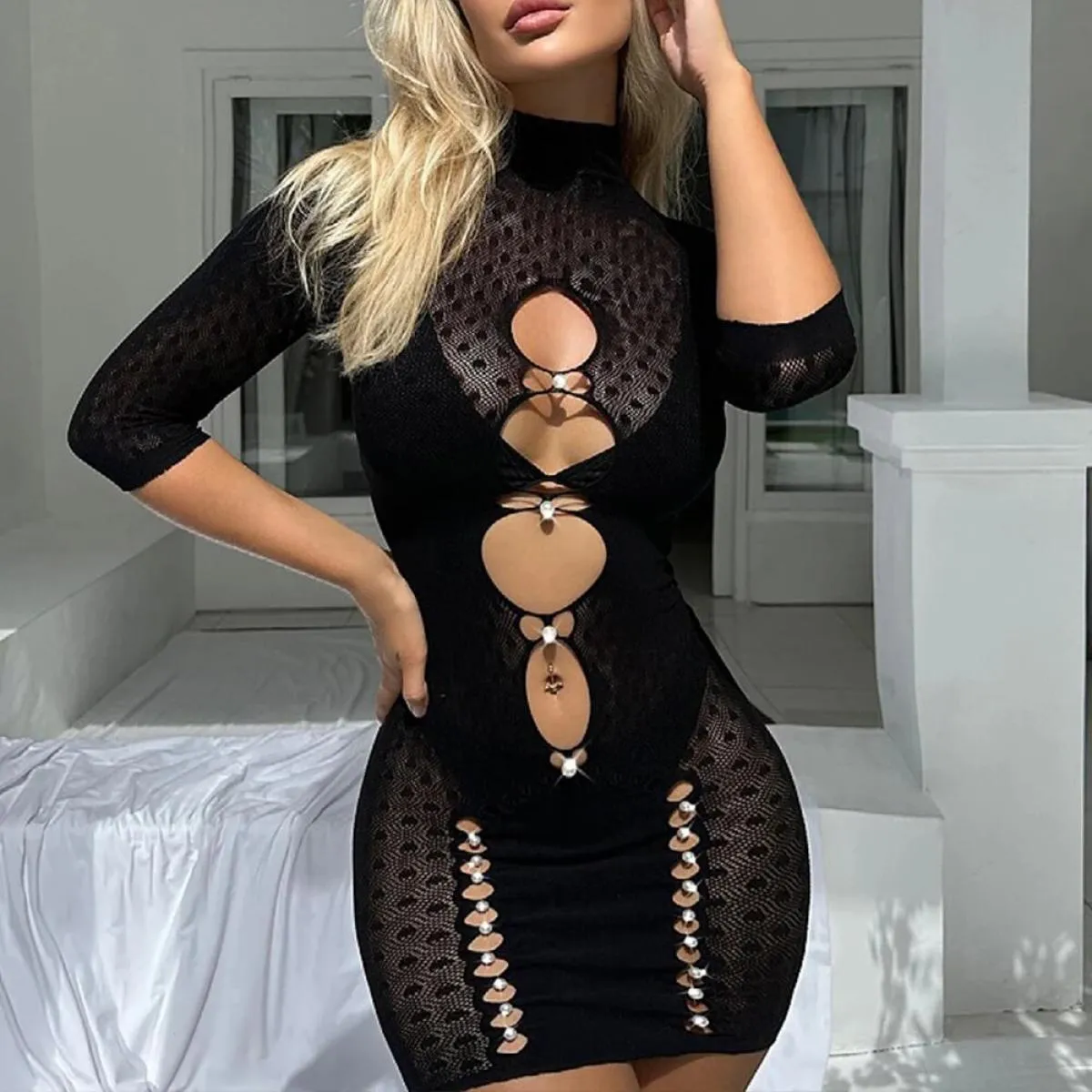 Hip Mini Abito Per Le Donne Abbigliamento 2024 Inverno Canotta Gonna Corta Ragazza Femminile Tuta A Pelo Degli Indumenti Da
