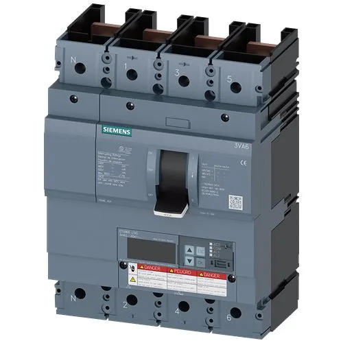 Interruttore automatico con contenitore stampato MCCB 3VA6325-8KQ41-2AA0, 4, 250A, potere di interruzione 150 kA, Fissa