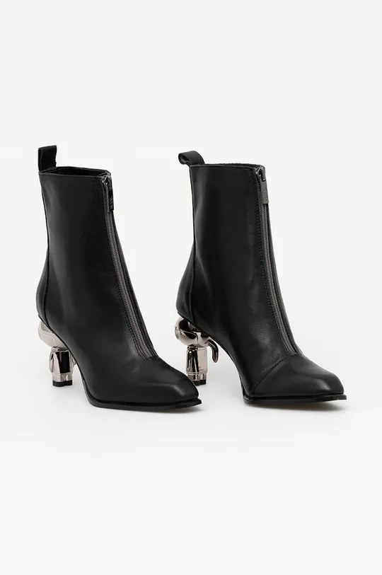 Karl Lagerfeld stivaletti alla caviglia in pelle IKON HEEL