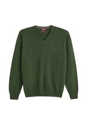 MCS Uomo Maglione con Scollo a V 11MKN102-03501-829 Verde