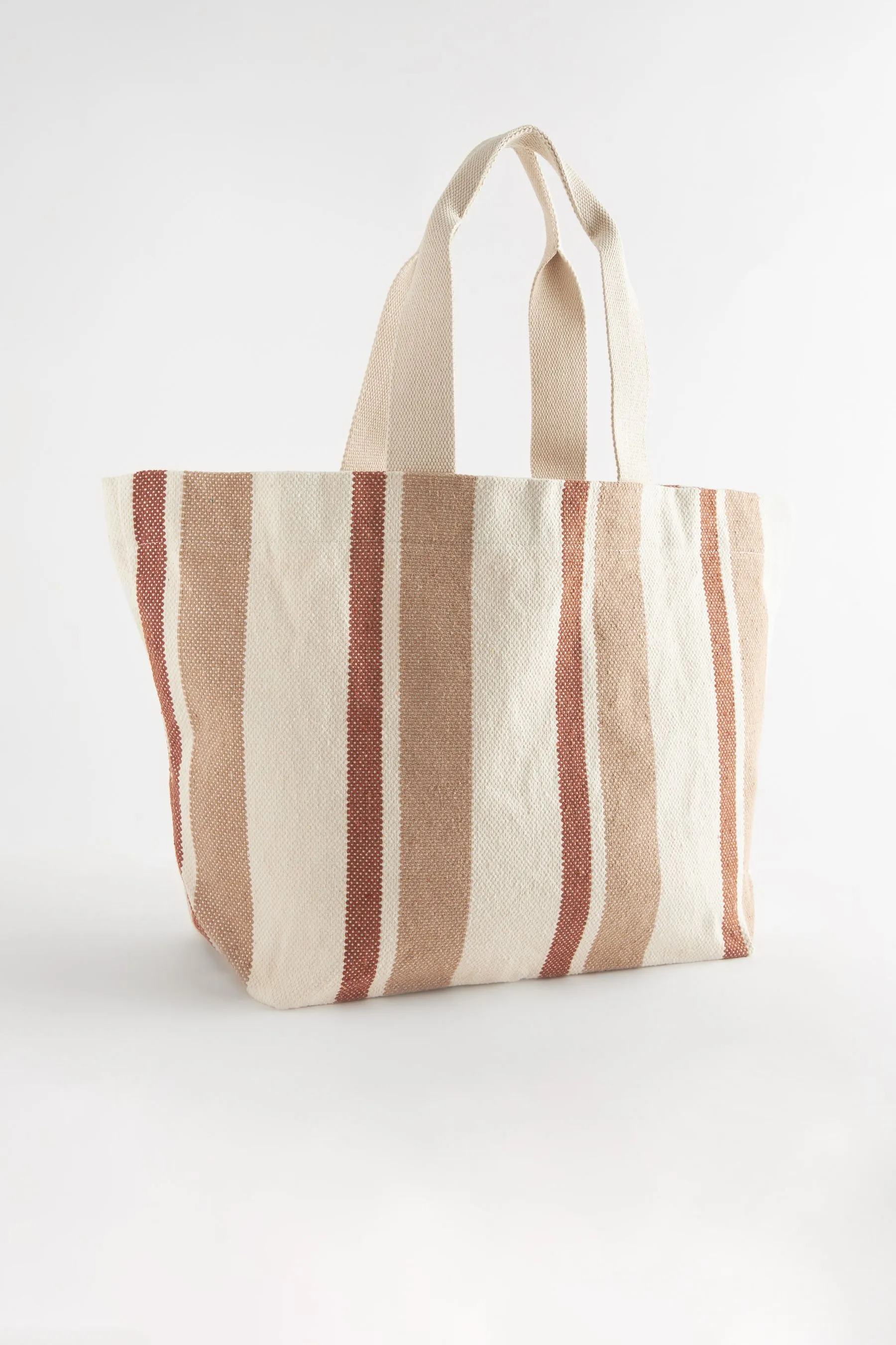 Naturale  - A righe - Borsa shopper da spiaggia