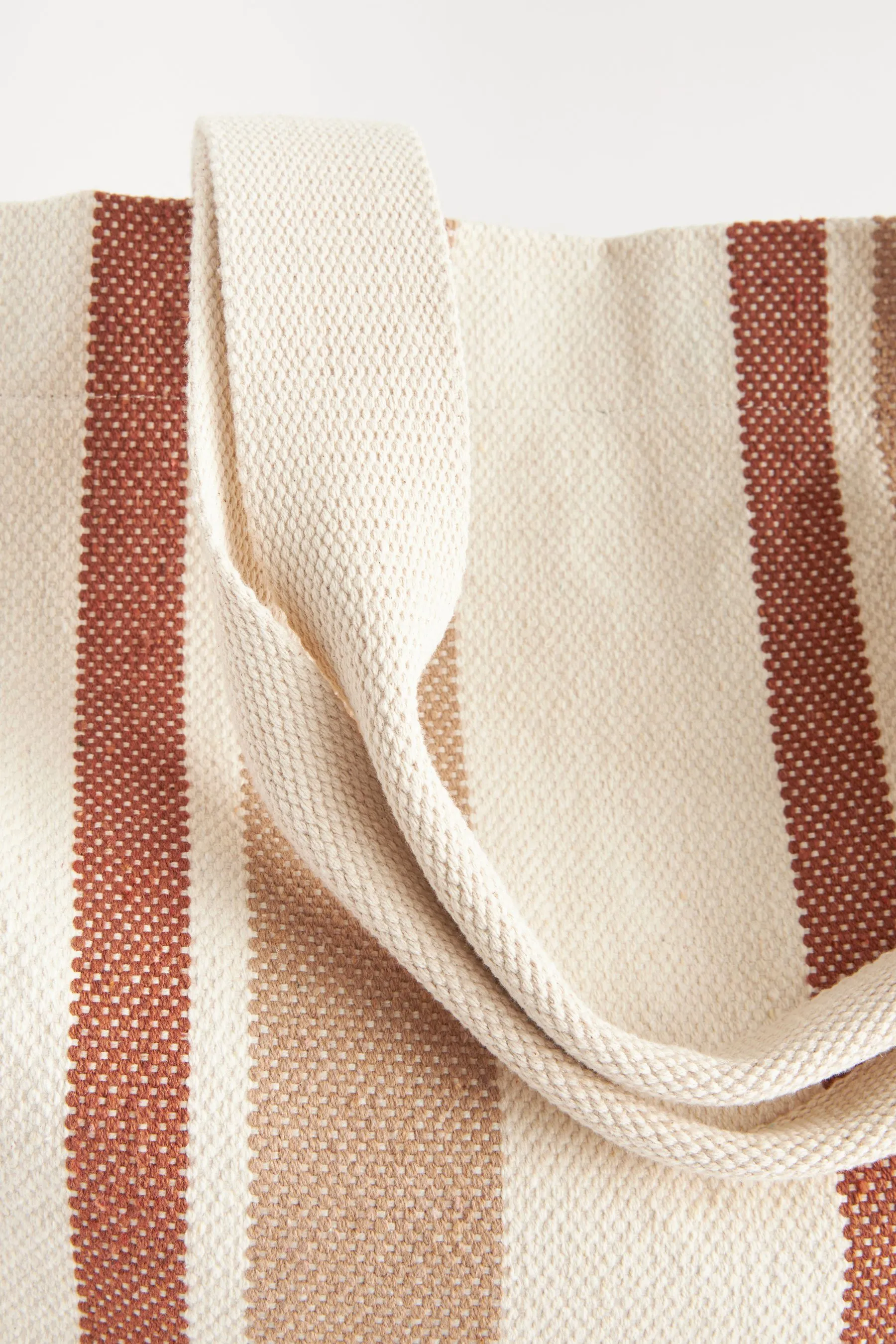 Naturale  - A righe - Borsa shopper da spiaggia