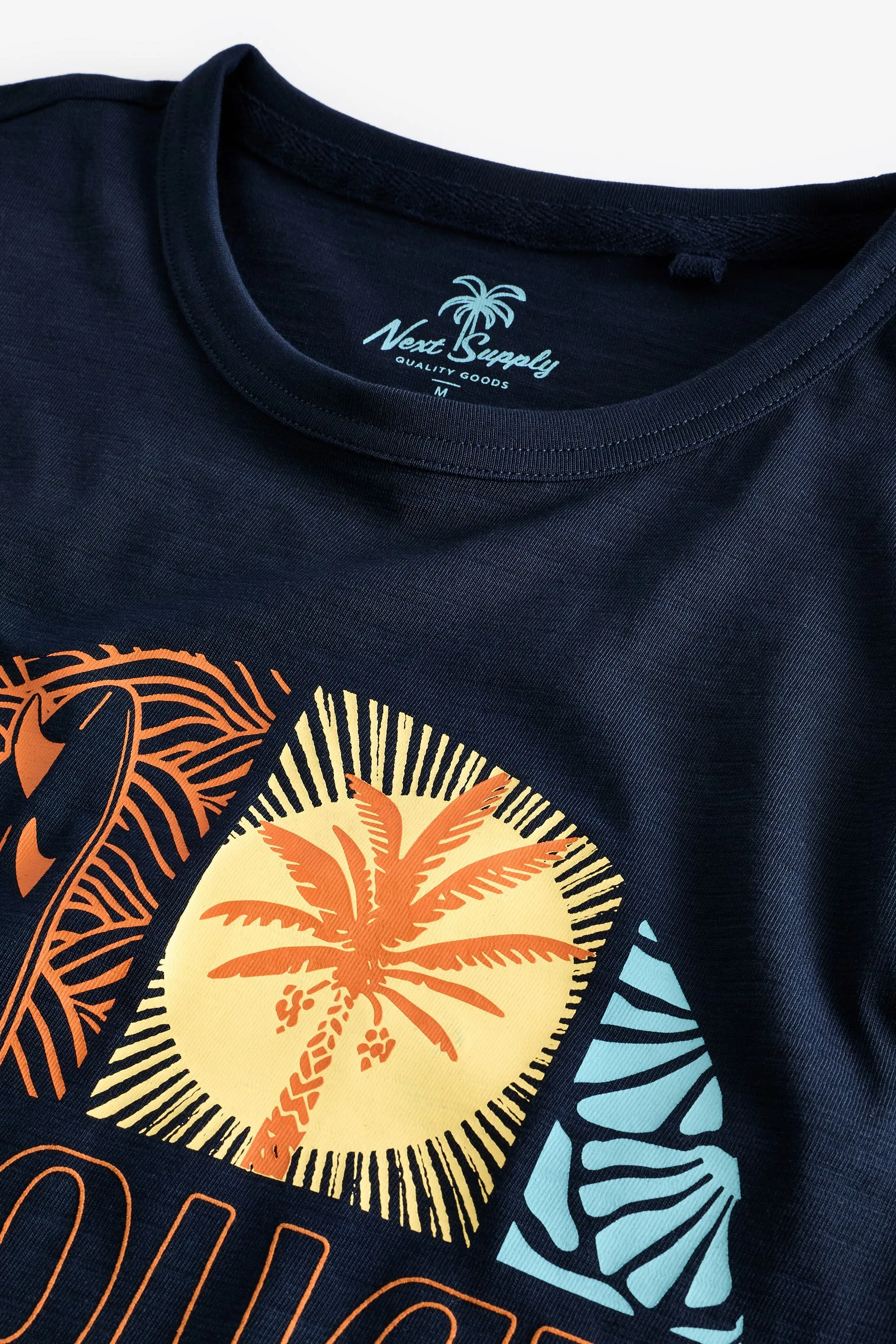 Navy  - T-shirt estiva con grafica Newquay