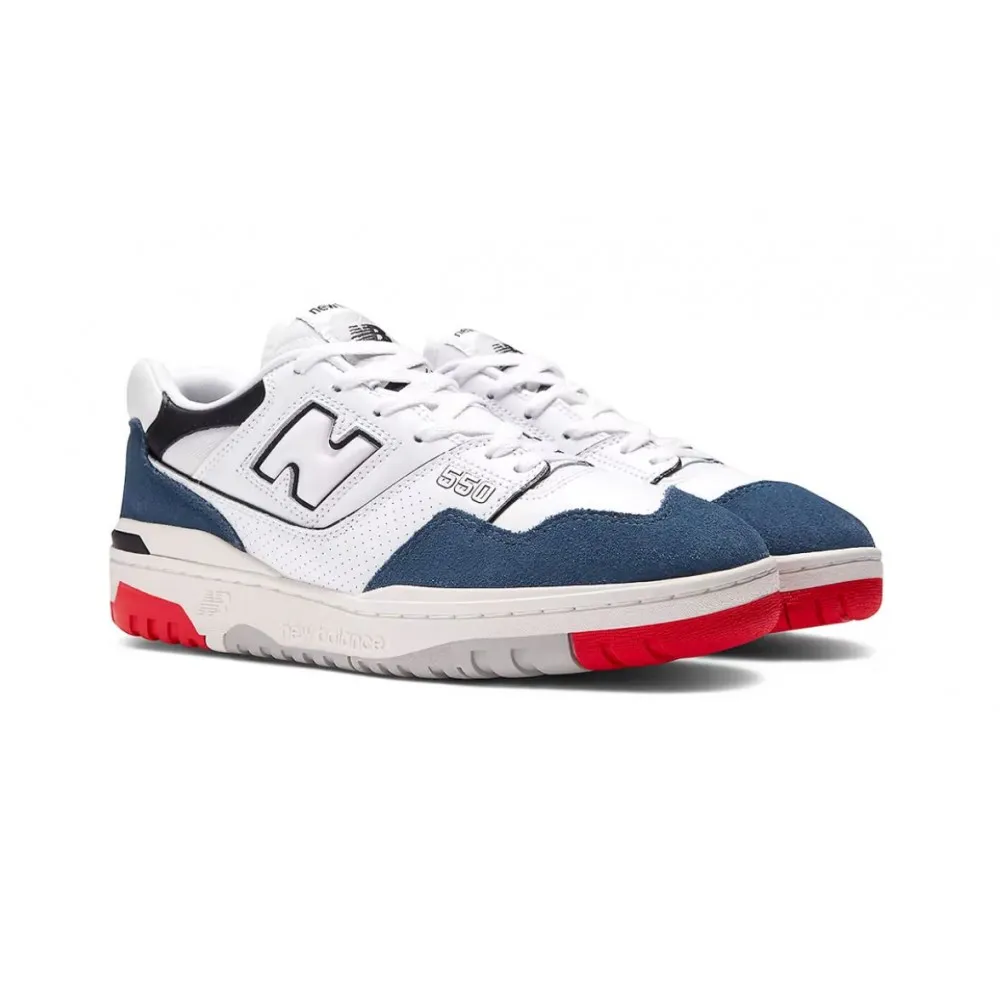 NEW BALANCE 550 COLORE BIANCO BLU UNISEX - BB550NCN