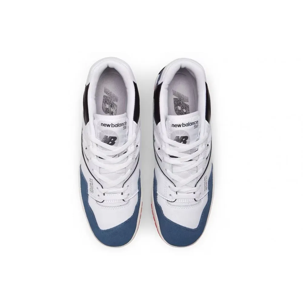 NEW BALANCE 550 COLORE BIANCO BLU UNISEX - BB550NCN