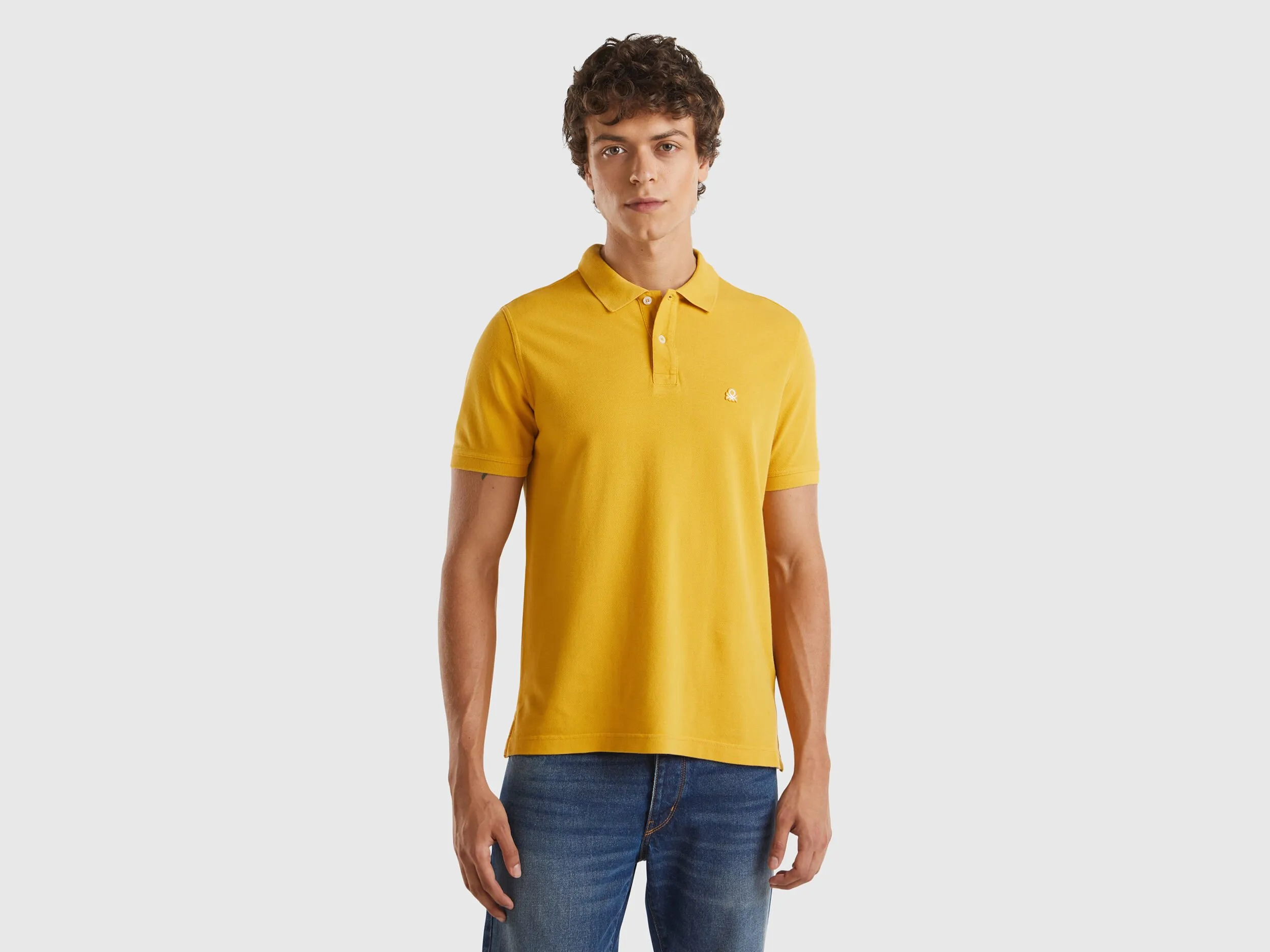 Nuovi arrivi Polo giallo ocra regular fit