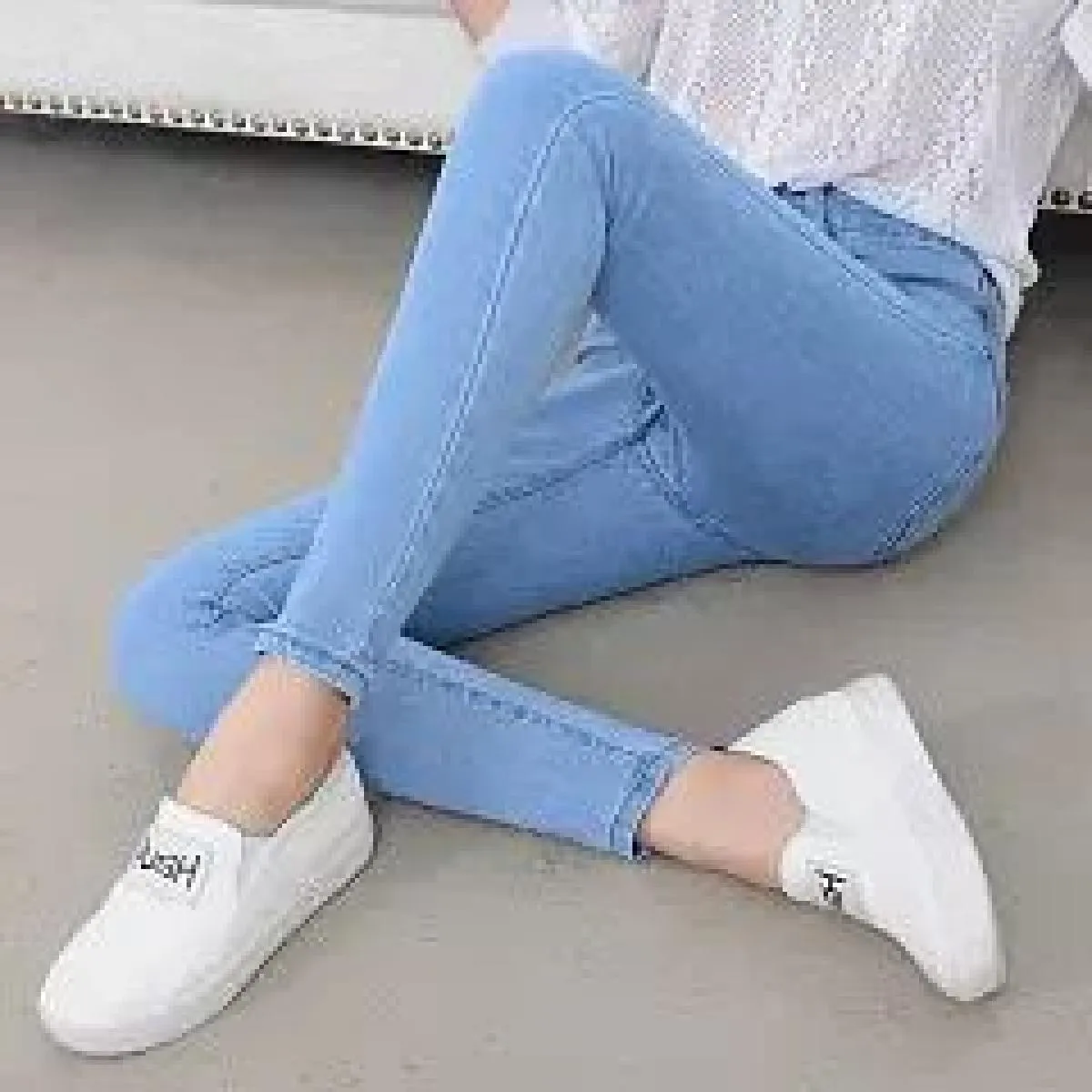 Nuovi pantaloni dritti a gamba larga Jeans larghi a vita alta Pantaloni da donna S XL Pantaloni in denim