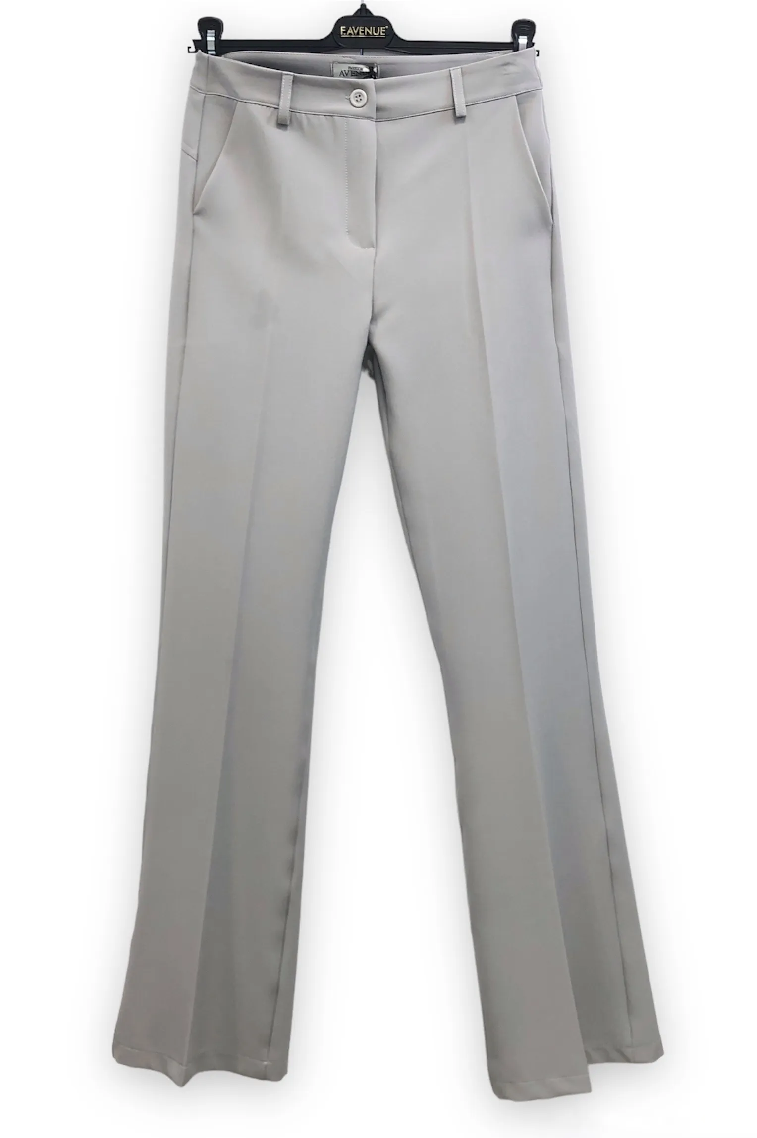 Pantalone donna zampa B90108 grigio