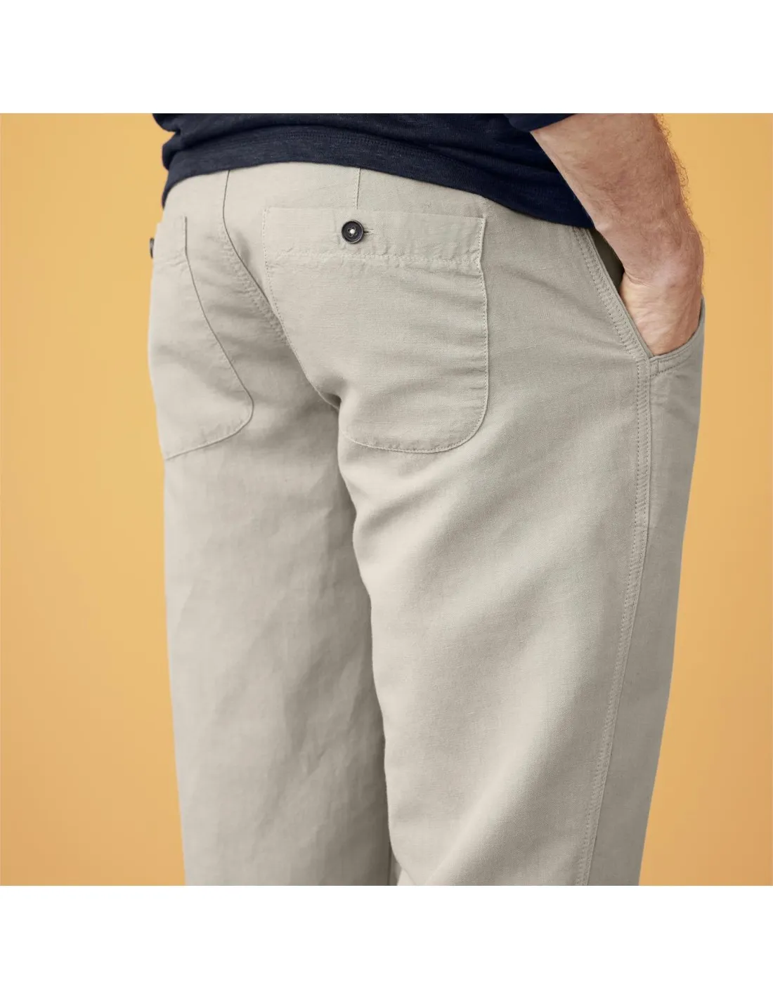 PANTALONE IN LINO E COTONE BIOLOGICO