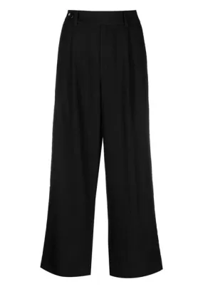 Pantaloni a gamba ampia in nero - donna