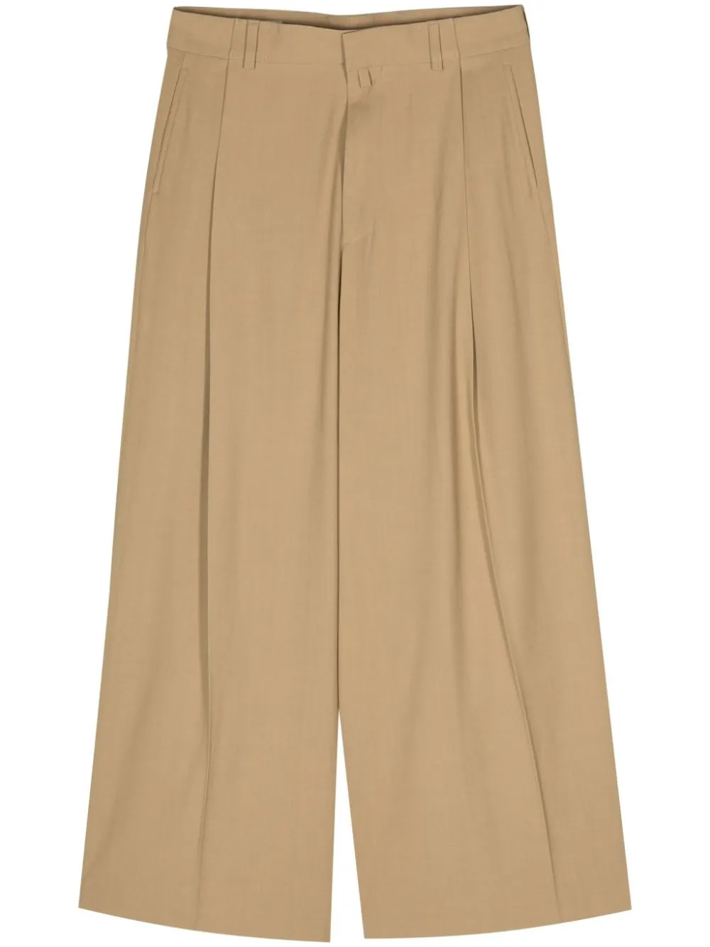 Pantaloni a gamba ampia piers in beige Dries Van Noten - uomo