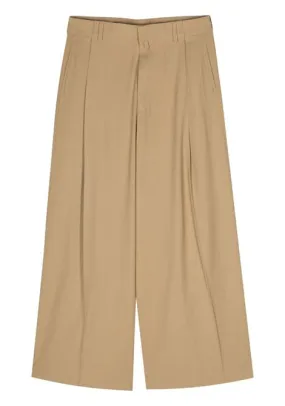 Pantaloni a gamba ampia piers in beige Dries Van Noten - uomo