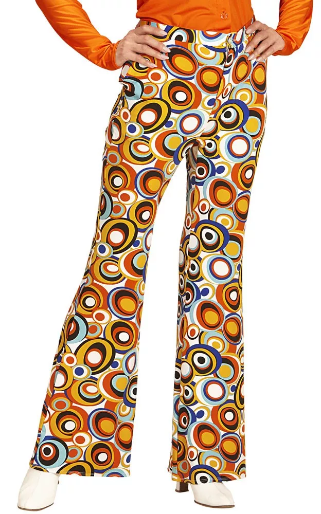 Pantaloni a zampa hippie donna