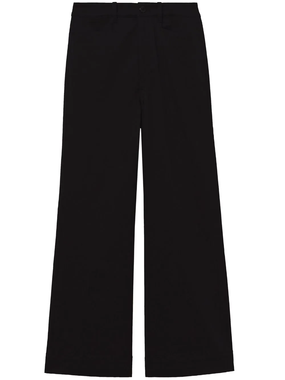 Pantaloni crop a vita alta in nero - donna