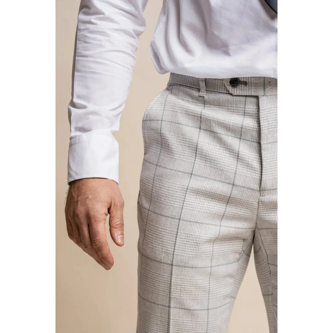 Pantaloni da Uomo Tweed a Scacchi Blinders Retro Vintage