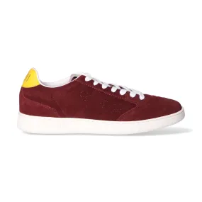 Pantofola d'oro sneakers Wembley in pelle bordeaux