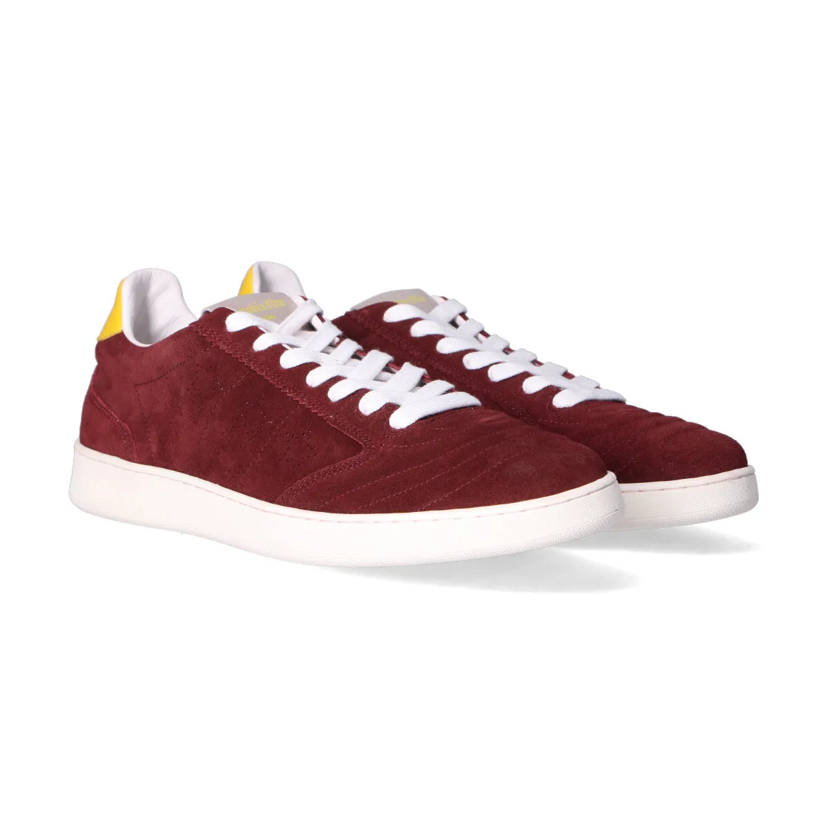 Pantofola d'oro sneakers Wembley in pelle bordeaux