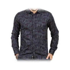 Poggianti 1985 - Camicia Fantasia Floreale in Flanella - Handmade in Italy - New Luxury Exclusive Collection