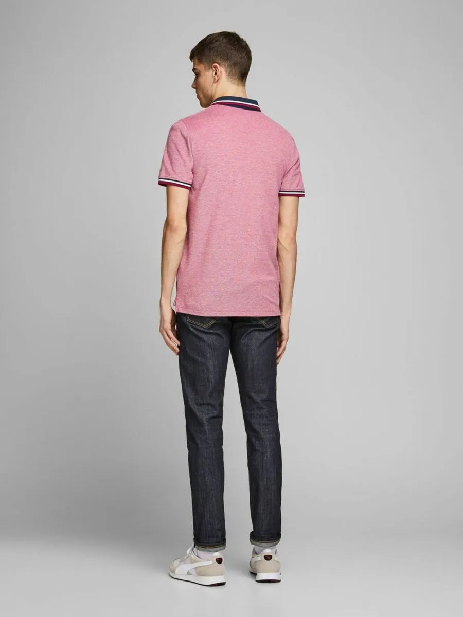 POLO Uomo JACK&JONES 12136668 PAULOS RIO RED