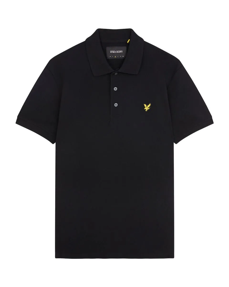 POLO Uomo LYLE & SCOTT 1874 SP400VOG POLO SHIRT Z865 JET BLACK