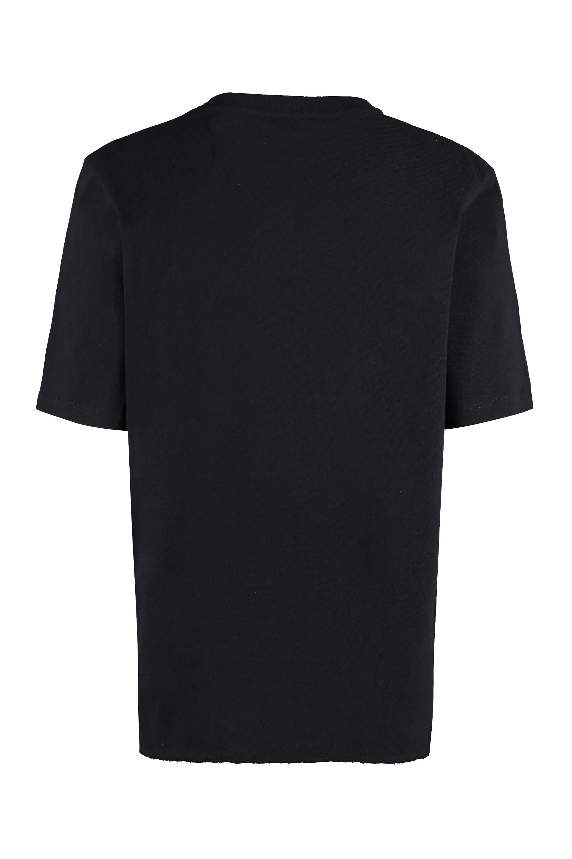 Saint Laurent T-shirt in cotone con logo ricamato