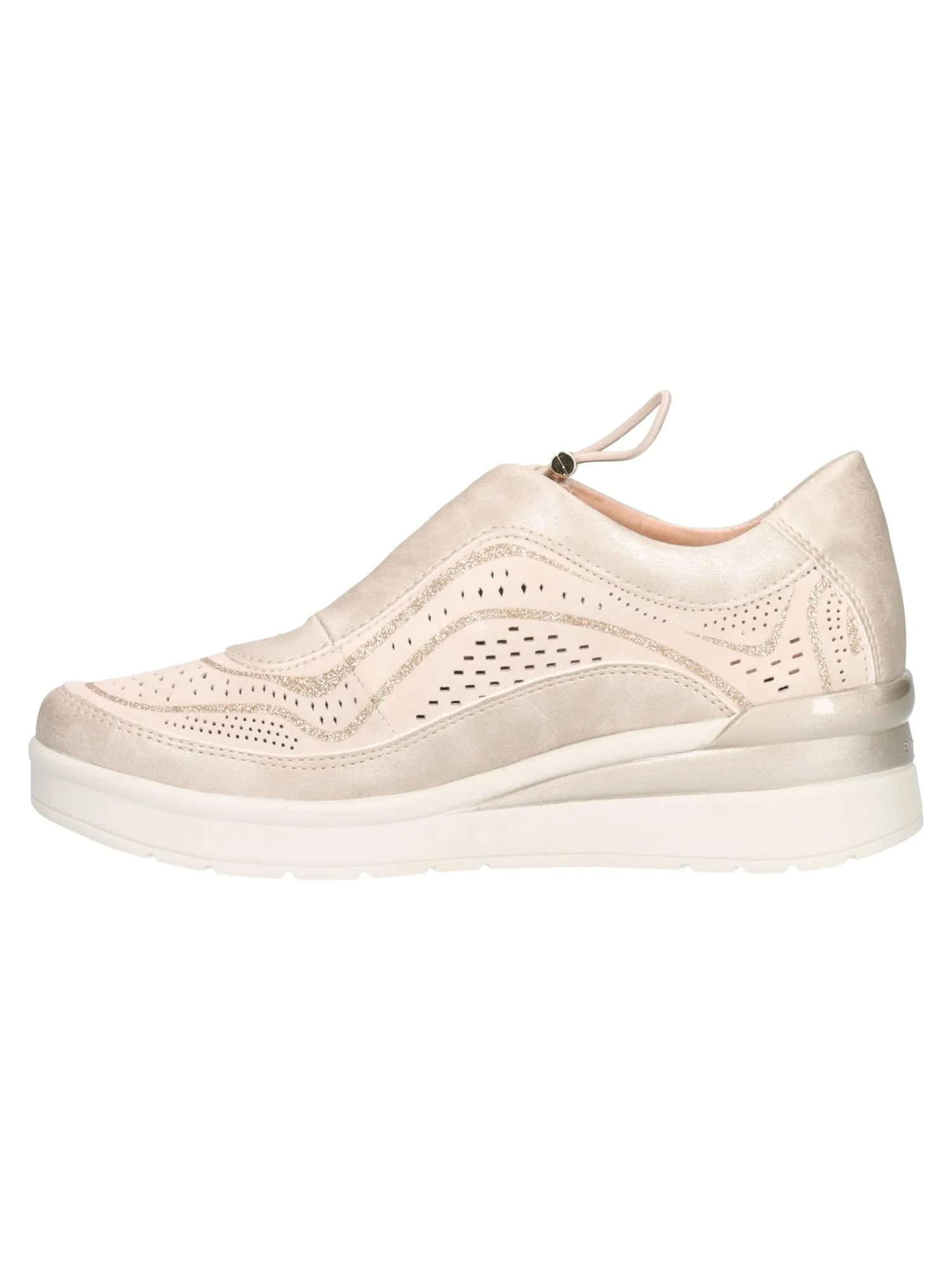 Scarpa casual con zeppa Stonefly da donna beige