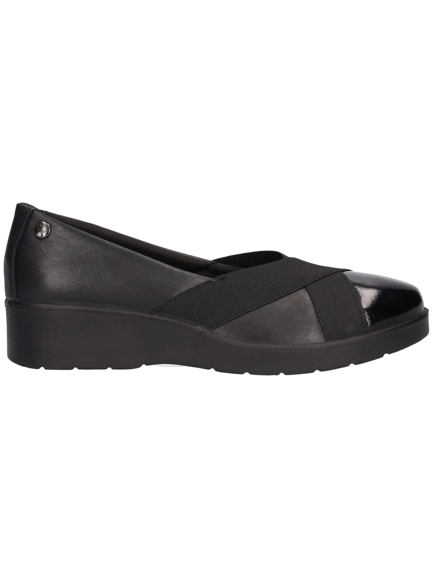 Scarpa slip on con zeppa bassa Enval Soft da donna nera