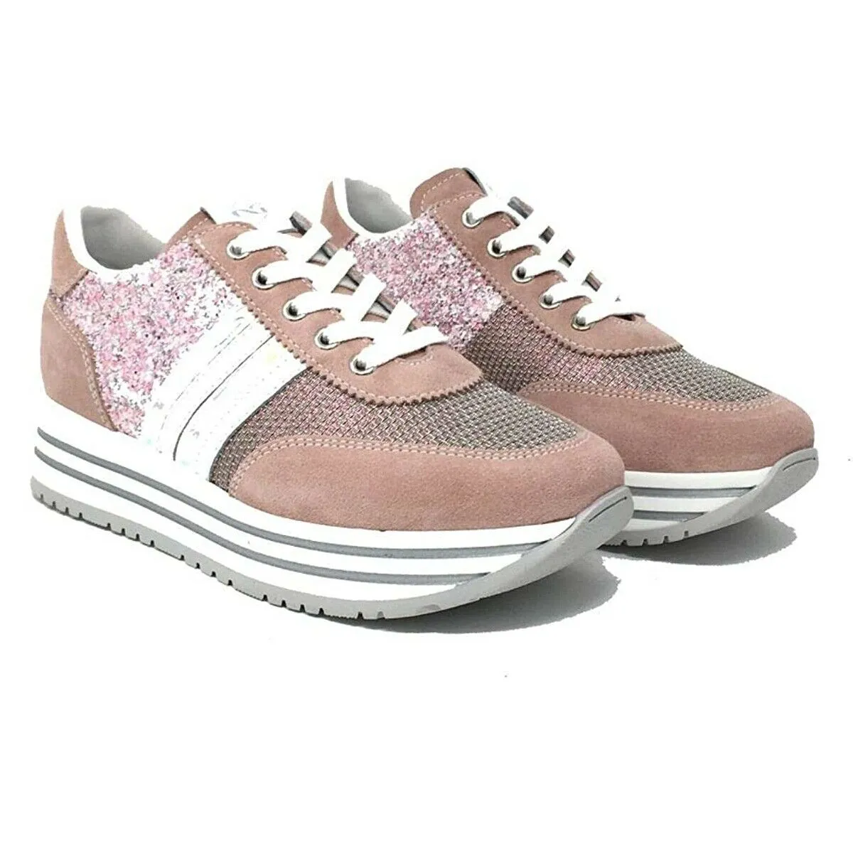 Scarpe da Donna NEROGIARDINI -Art. E131830F 429 sneakers rosa peonia linea TEEN
