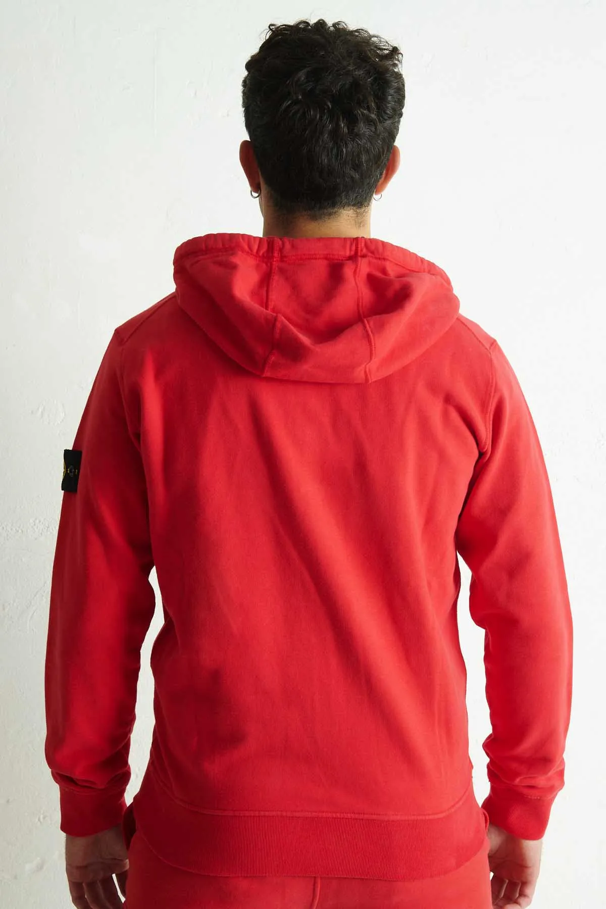 STONE ISLAND Felpa aperta con cappuccio